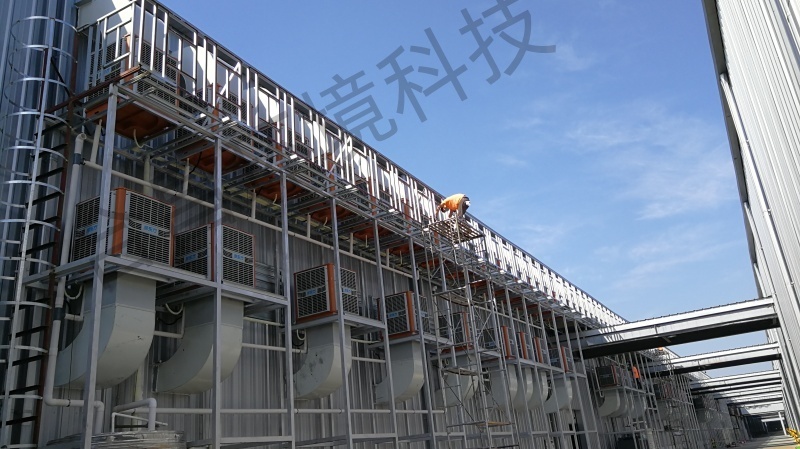 環(huán)保空調(diào)與工業(yè)大風(fēng)扇組合降溫